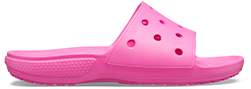 Classic Crocs Slide in Electric Pink.